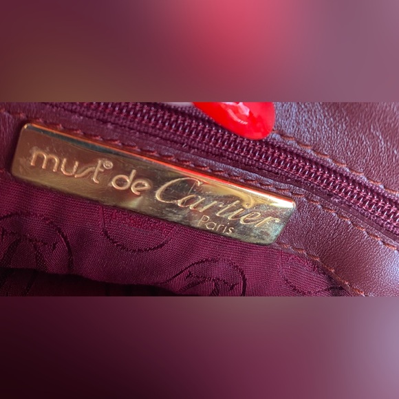 Cartier Paris Vintage Bordeaux-  Burgundy Red